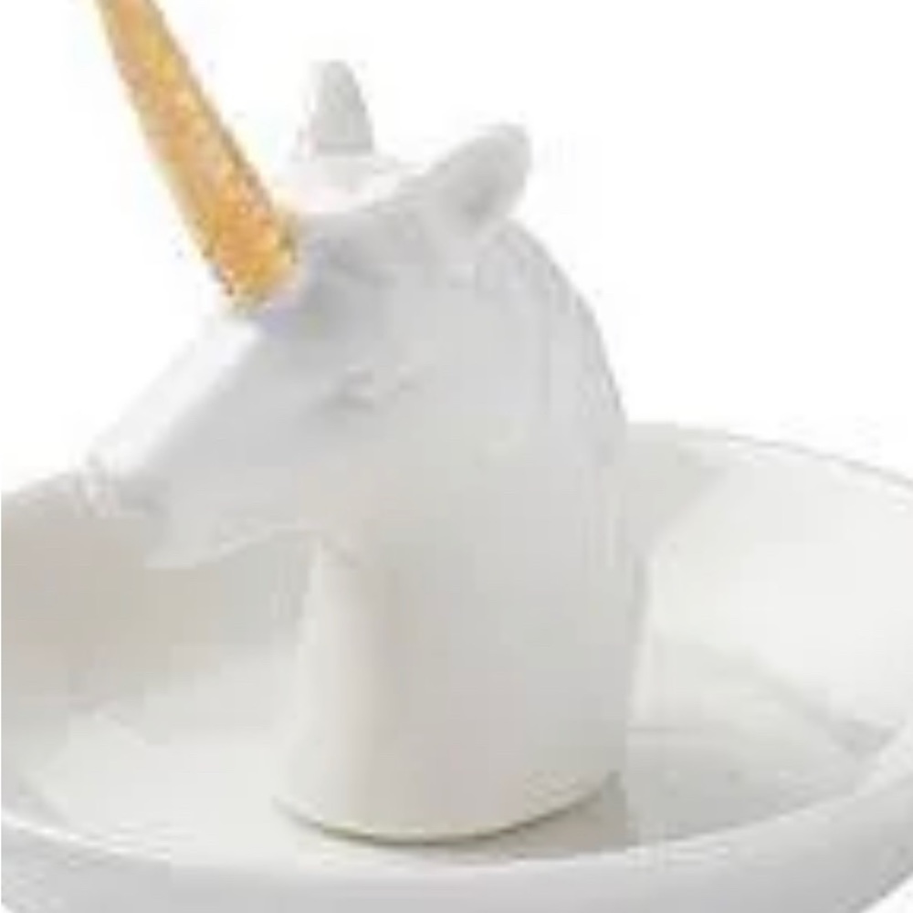 Groovi Beauty Ceramic Unicorn Dish - Tray for Holding Rings Jewelry Trinket